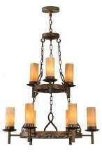 Meyda Green 149564 - 31" Wide Newcastle 9 LT Two Tier Chandelier