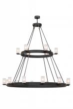 Meyda Green 153502 - 72"W Chappell 18 LT Two Tier Chandelier