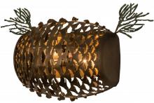 Meyda Green 158932 - 14"W Stoneycreek Pinecone Wall Sconce