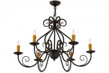 Meyda Green 160446 - 36" Wide Jenna 6 Light Chandelier