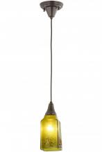 Meyda Green 161129 - 4"Sq Metro Fusion Distressed Draped Mini Pendant