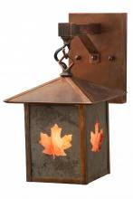 Meyda Green 162730 - 7"W Seneca Maple Leaf Hanging Wall Sconce