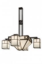 Meyda Green 164027 - 60"W Mission Chic 4 LT Chandelier