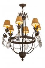 Meyda Green 167786 - 28"W Antonia 6 LT Chandelier