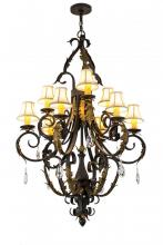 Meyda Green 169782 - 36"W Ingrid 9 LT Chandelier