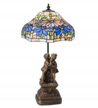 Meyda Green 173824 - 23" High Tiffany Poinsettia Accent Lamp