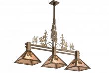 Meyda Green 177349 - 45"L Balsam Pine Tall Pines 3 LT Island Pendant