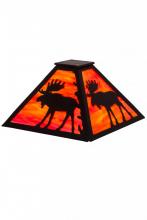 Meyda Green 187273 - 13" Square Lone Moose Shade