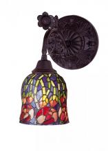 Meyda Green 19019 - 6" Wide Red Rosebud Wall Sconce