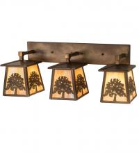 Meyda Green 194756 - 32" Long Oak Tree 3 Light Vanity Light