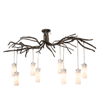 Meyda Green 200150 - 70" Long Winter Solstice Cilindro 8 Light Chandelier