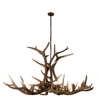 Meyda Green 200452 - 66" Wide Antlers Elk 8 LT Chandelier