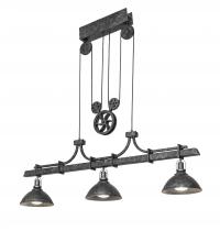 Meyda Green 203455 - 67" Long Melrose Barlett 3 Light Pendant