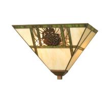 Meyda Green 20635 - 14"W Pinecone Ridge Wall Sconce