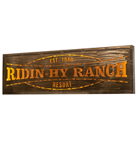 Meyda Green 214361 - 79" Wide Ridin Hy Personalized Sign