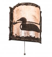 Meyda Green 220796 - 9" Wide Loon Left Wall Sconce