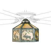 Meyda Green 22243 - 13"W Lone Moose Fan Light Shade