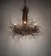 Meyda Green 226214 - 36" Wide Twigs 6 Light Chandelier