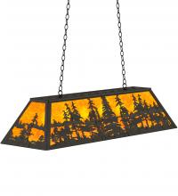 Meyda Green 234661 - 48" Long Tall Pines Oblong Pendant