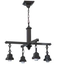 Meyda Green 24264 - 24"W Mission Mahogany Bronze 4 LT Chandelier Hardware