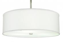 Meyda Green 250070 - 24" Wide Cilindro White Trilam Textrene Pendant