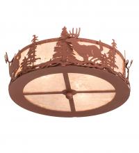 Meyda Green 254762 - 16" Wide Deer at Dusk Fan Light Fixture