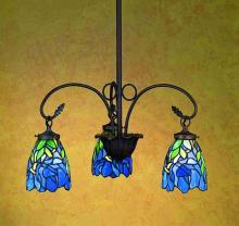 Meyda Green 27412 - 24" Wide Iris 3 Light Chandelier