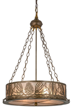 Meyda Green 50124 - 16" Wide Mountain Pine Inverted Pendant