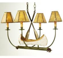 Meyda Green 50944 - 30"L Canoe 4 LT Chandelier