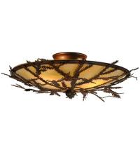 Meyda Green 52390 - 19"W Pine Branch Flushmount