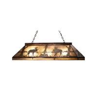 Meyda Green 65107 - 72"L Moose at Lake Oblong Pendant