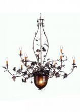 Meyda Green 69619 - 63" Wide Greenbriar Oak 9 Light Chandelier