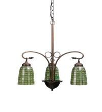 Meyda Green 74054 - 24"W Terra Verde 3 LT Chandelier