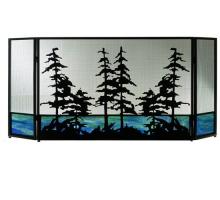 Meyda Green 81106 - 72"W X 32"H Tall Pines Fireplace Screen