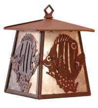 Meyda Green 82654 - 7.5"W Tropical Fish Hanging Wall Sconce