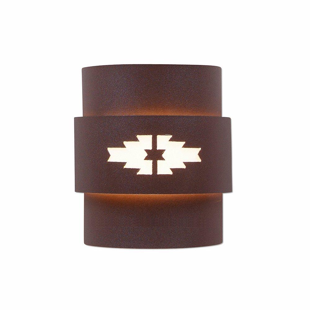 Northridge Sconce Small - Pueblo - Rustic Brown Finish