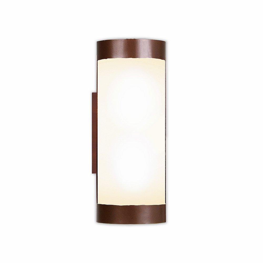 Kincaid Exterior Sconce - Rustic Plain - Frosted Glass Bowl - Aged Copper Metallic Finish