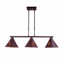 Avalanche Ranch Lighting A45202-27 - Canyon Island Billiard Light Small - Deception Pass - Rustic Brown Finish