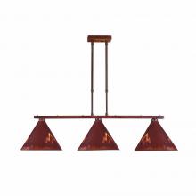 Avalanche Ranch Lighting A45302-02 - Canyon Island Billiard Light Large - Deception Pass - Rust Patina Finish