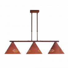 Avalanche Ranch Lighting A45384-02 - Canyon Island Billiard Light Large - Pueblo - Rust Patina Finish