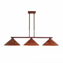 Avalanche Ranch Lighting A45541-02 - Canyon Island Billiard Light Shallow - Mountain - Rust Patina Finish