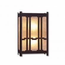 Avalanche Ranch Lighting M14272AL-28 - Seneca Sconce Large - Eastlake - Almond Mica Shade - Dark Bronze Metallic Finish