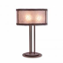 Avalanche Ranch Lighting M69101AL-27 - Kincaid Desk Lamp - Rustic Plain - Almond Mica Shade - Rustic Brown Finish