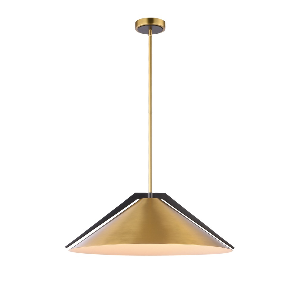 Baltic Collection 3-Light Pendant Brass and black