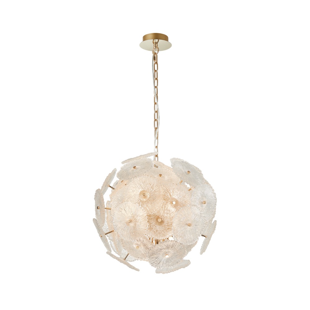 Bloom Collection 18-Light 19.5&#34; Chandelier Brass