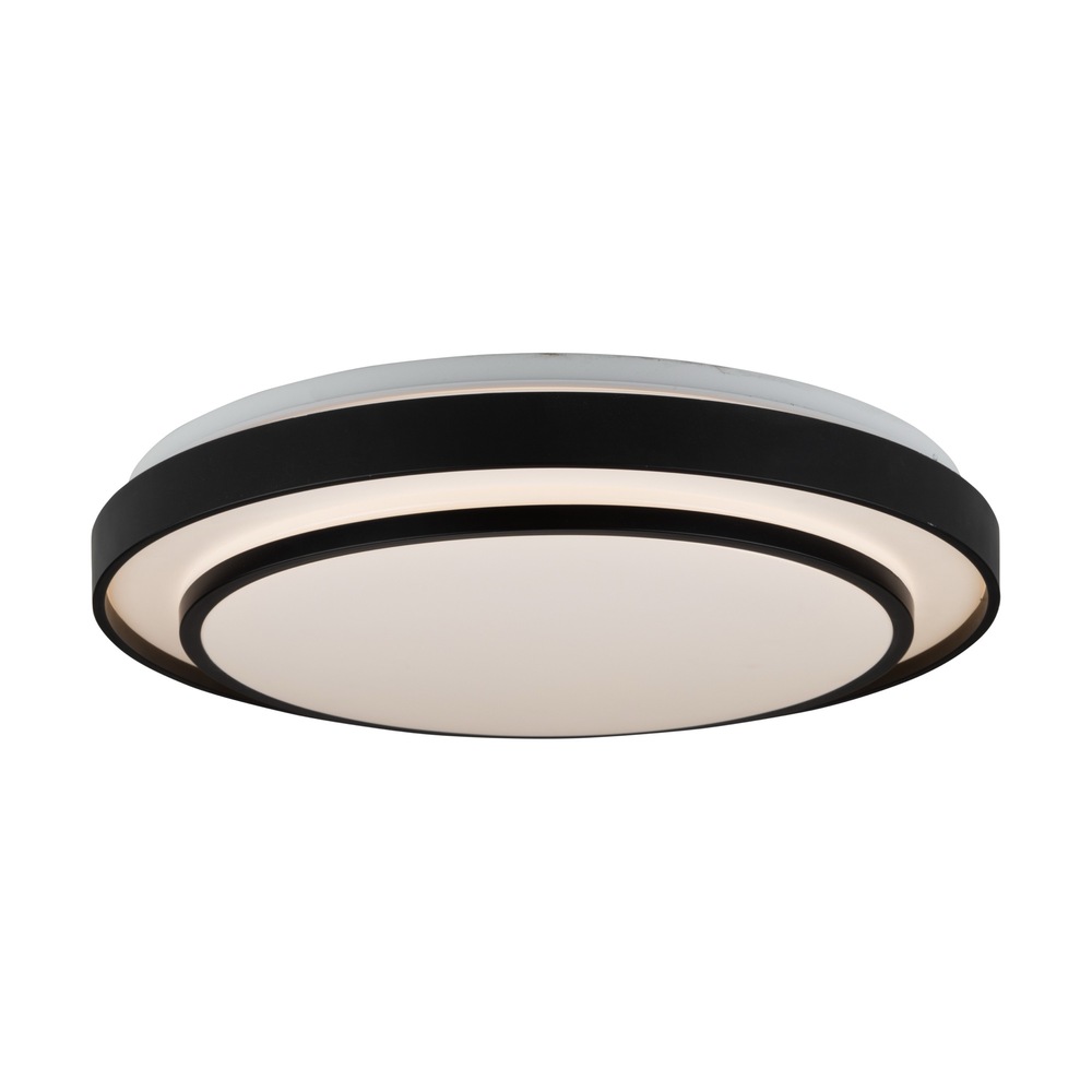 Aziza Collection 1-Light 19&#34; Flush Mount Black