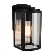 Artcraft AC8690BK - Lakewood Collection 1-Light Exterior Wall Light, Matte Black