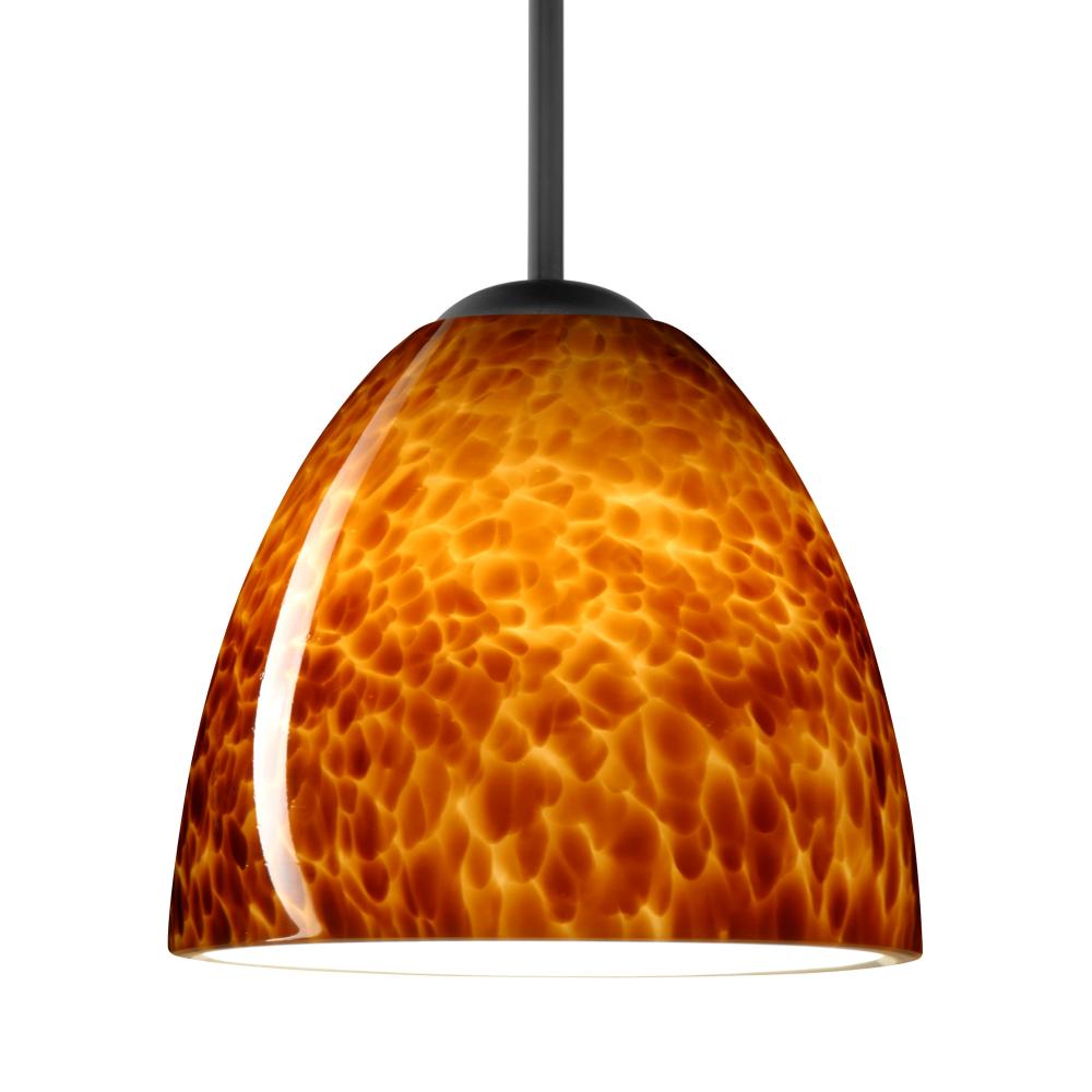 Besa Sasha LED Pendant 1Bc Amber Cloud Black 1x9W LED