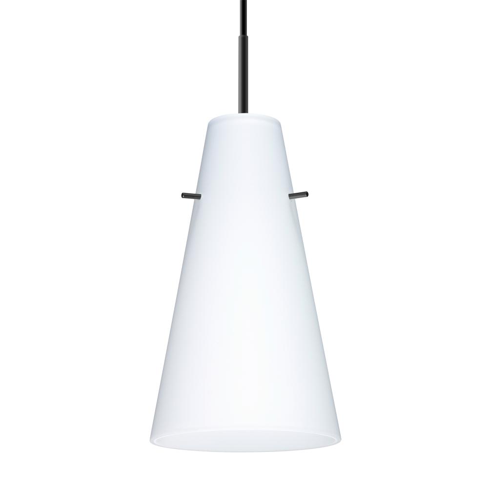 Besa Cierro LED Pendant Opal Matte Black 1x9W LED