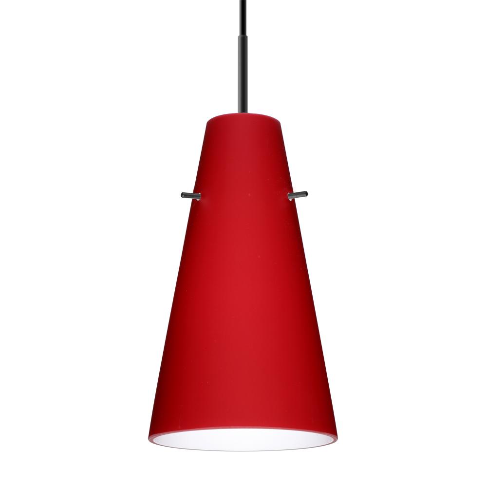 Besa Cierro LED Pendant Ruby Matte Black 1x9W LED